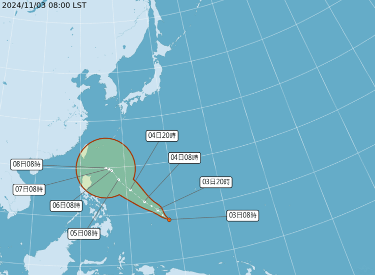 影音/康芮颱風剛走 熱帶低壓TD26緊隨其後可能生成銀杏颱風