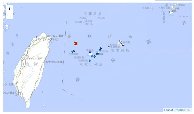 深夜日本嶼那國島北北東附近海域規模5.9極淺層地震 幾乎全台有感