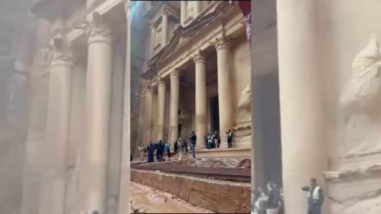 影/奪命山洪暴發侵襲彼特拉古城 造成母子死亡