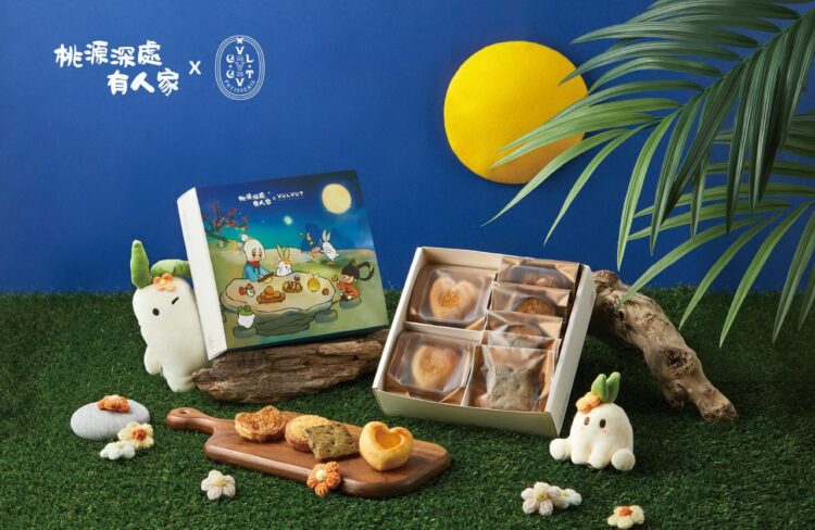 和超萌IP來場中秋甜點盛宴！台法混血精品級甜點「法絨」　聯手療癒系模擬經營遊戲「桃源深處有人家」　推出美味與萌度滿分「柚見蘿蘿」中秋禮盒