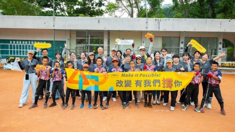 連五年送愛紅葉少棒　遠雄志工打造小球員專屬休息室