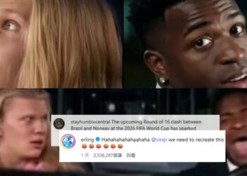 世足》哈蘭德喊維尼修斯重現迷因 巴西對挪威賽前話題升溫 世足》哈蘭德喊維尼修斯重現迷因 巴西對挪威賽前話題升溫